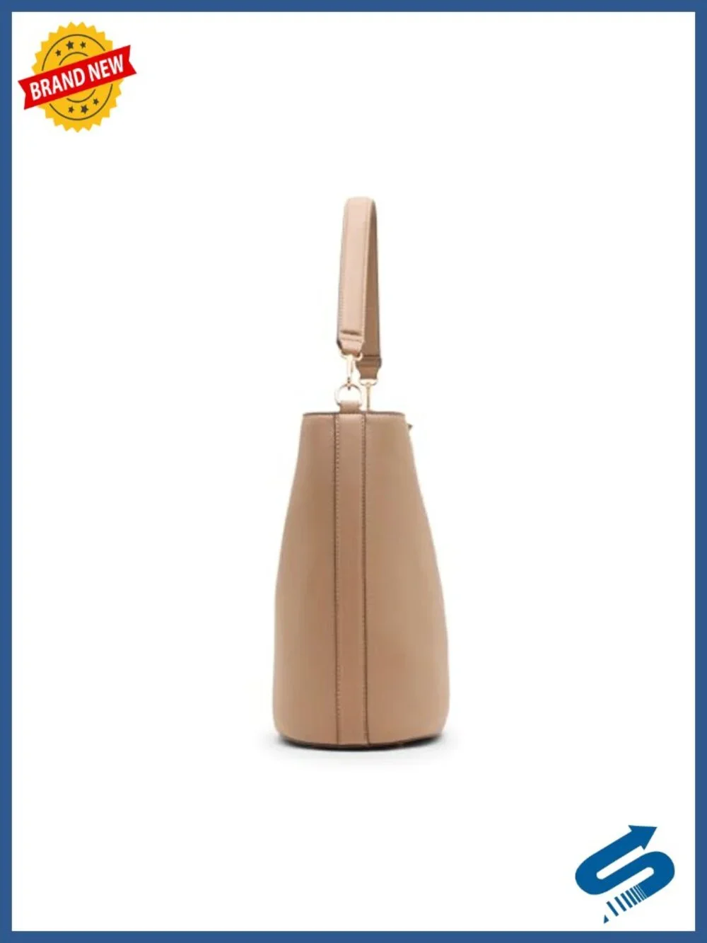 Small Oval Turnlock Bucket with Convertible Strap